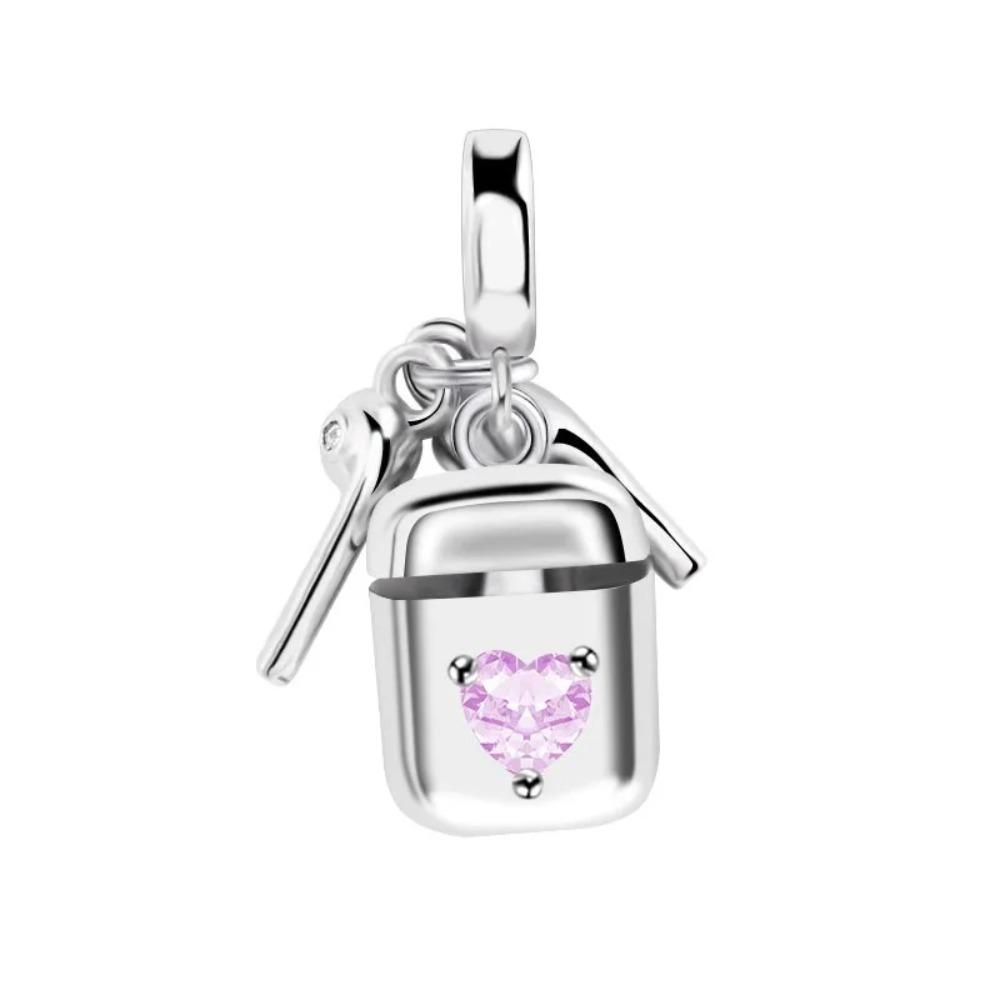 925 Silver Trinkets Charms Beads Best Friend Gift for Women Fit Original Bracelet Camera Headphones Playing Cards