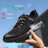 Men's Cross-Border Safety Shoes: Steel Toe, Anti-Smash, Anti-Puncture, Breathable, Odor-Resistant, Lightweight, Comfortable.