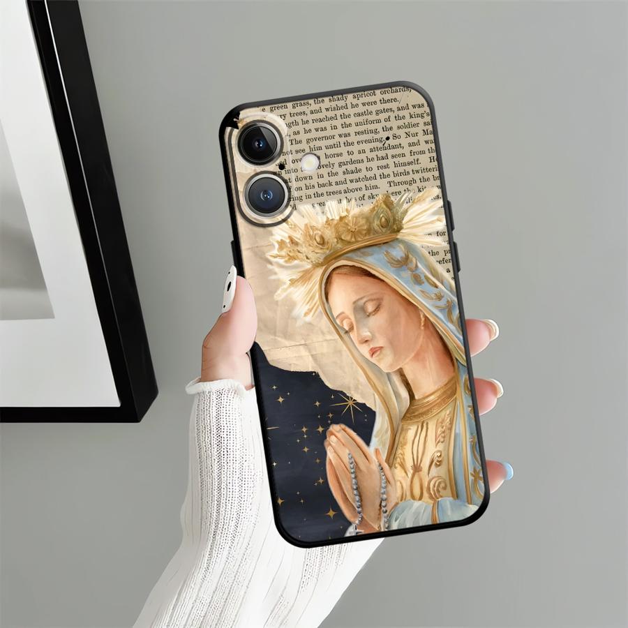 

Flower Madonna Case for Apple iPhone 17 Pro Max XR XS MAX 11 13 16 15 Pro 7 8 14 Air 12 Funda Phone Cover iPhone 6s
