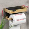 Wall-Mounted Roll Paper Storage Rack Aluminum Toilet Paper Container Paper Towel Holder  Restaurant