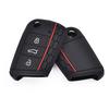 Silikon Bilnyckelfodral För VW Volkswagen Nya Polo Golf 7 mk7 Tiguan SKODA Octavia A7 Kodiaq Karoq SEAT Ateca Leon 3 Knappar