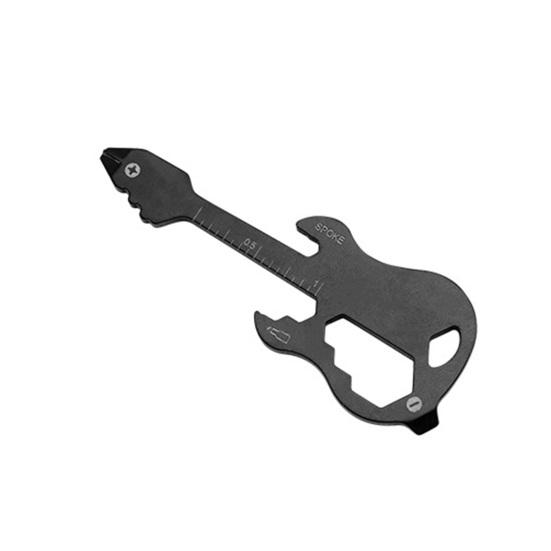 

Отвертка EDC в форме гитары 12 в 1 универсальная со шкалой многофункциональная углеродистая сталь устойчивая к ржавчине открывалка для бутылок EDC Главная чёрный