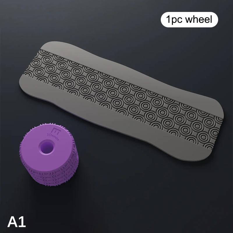 Clay Stamp Roller Geometric Flower Patterns Relief Rolling Tool Ceramic Clay Texture Wheel Clay Molds DIY Clay Tools Art Decor