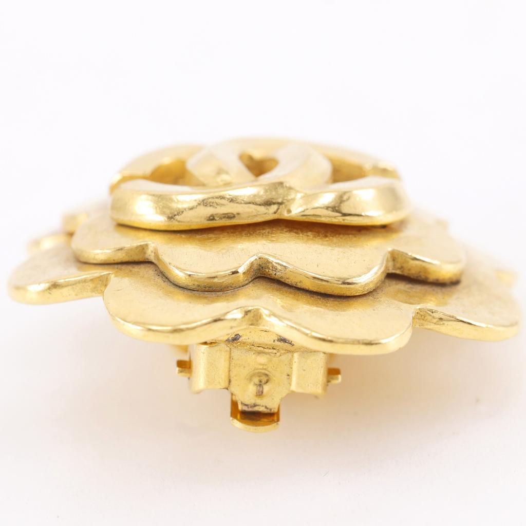 Chanel Mehl Ohrring COCO Mark Vintage Vergoldet Mehl 23,6g Damen Gebraucht