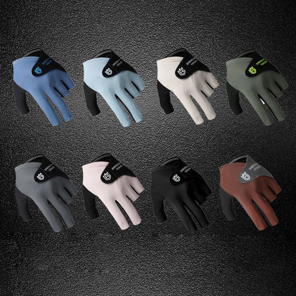 Left Hand Billiards Glove Non Slip Billiard Training Gloves Half Fingers Glove  Fitness Accessories