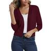 GMXIA Women's Vintage Casual Plaid Print Autumn Spring Long Sleeve V-Neck Jackets & Coats