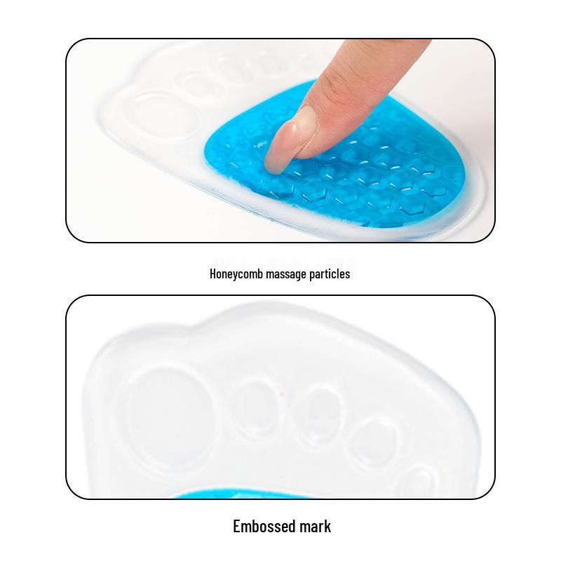 Anti-Slip High Heel Front Sole Pad for Pain Relief - Thickened, Self-Adhesive, Invisible, Half-Size Sandal Pad