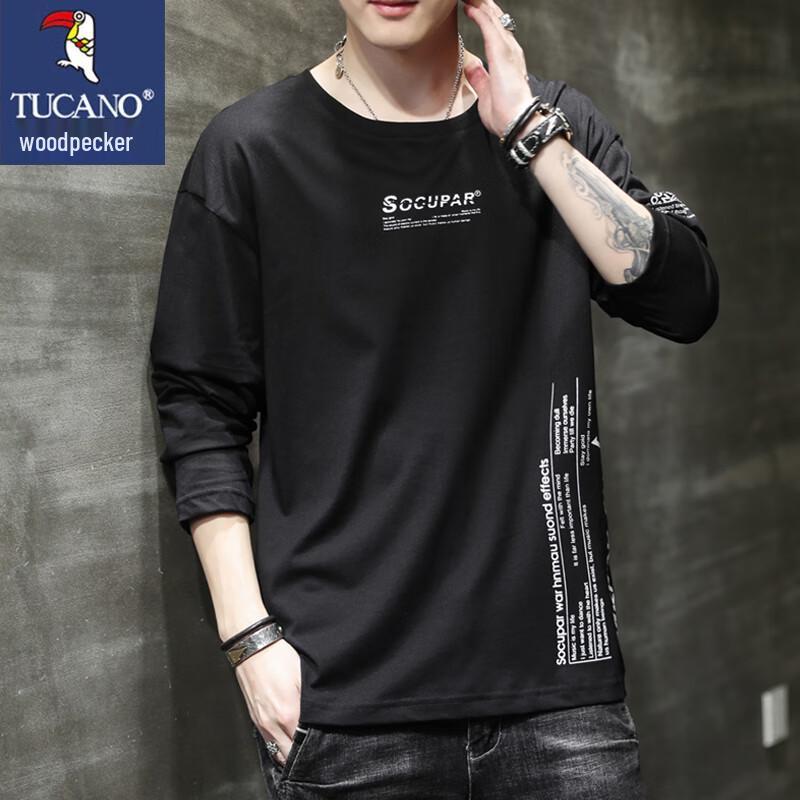 Tucano Men's Printed Round Neck Long Sleeve T-Shirt