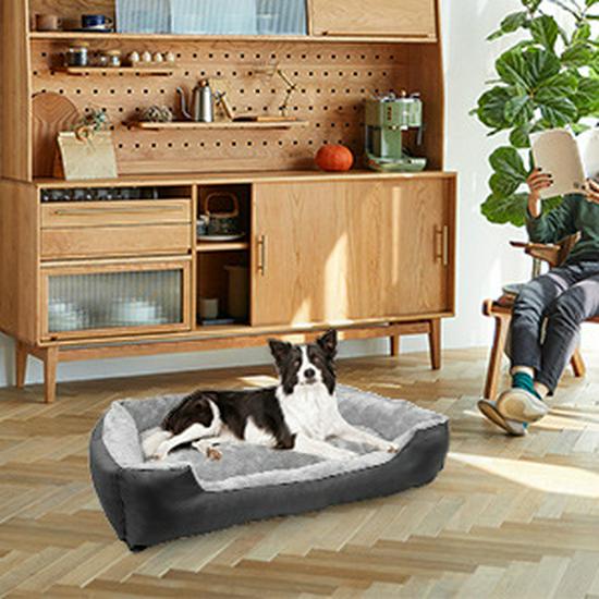 Removable & Washable Pet Nest Cushion - Breathable Multi-Season Dog Bed for Medium & Large Dogs