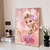 Diamond Painting Cherry Blossom Version Elsa Princess Illustration  DIY Gift Suitable for Living Room Bedroom Office and Home Decor
