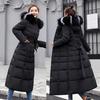 Winter Down Coat Long Jacket Women's Parka Casual Warm Thickened Cotton Padded Down Coat