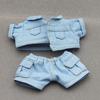 Miniature Shirt and Shorts Set for 17cm Dolls Cute DIY Doll Clothes Fashion Accessories Lovely Outfit Gifts for Girls Friends