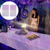 2Pcs Sparkling Rainbow Disposable Laser Tablecloth Birthday Tablecloth  Wedding Supplies
