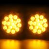 12V 24V Round 4 inch 16 LED Tail Lights Waterproof Brake Turn Signal Reversing Light For Truck Trailer Tractor Lorry Campers Van