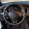 For Dodge Charger 2011-2014 Real Dry Carbon Fiber Steering Wheel Button Panel Trim Cover Car Interior Modification Accessories