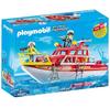 Plastic Construction Set Playmobil 70147 City Action Fire Department Rescue Boat