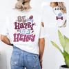 Be Happy Lift Heavy Tee Shirt for Women Funny Workout Weightlifting Graphic Tops Gym Mommy Female Clothing Short Sleeve Tshirts
