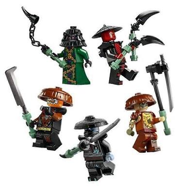 5pcs Nin Jago Forbidden Five Minifigure Building Block Set Toy Figure Kids Gift