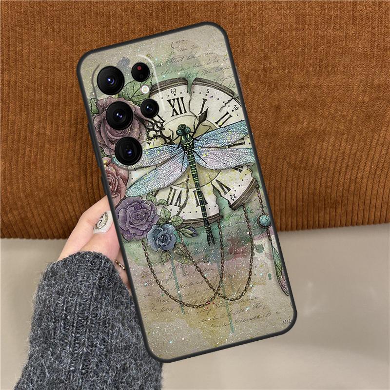 Dragonfly Phone Case For Samsung Galaxy S25 Ultra S9 S10 S20 FE S21 S22 S23 Plus S24 Ultra Back Cover