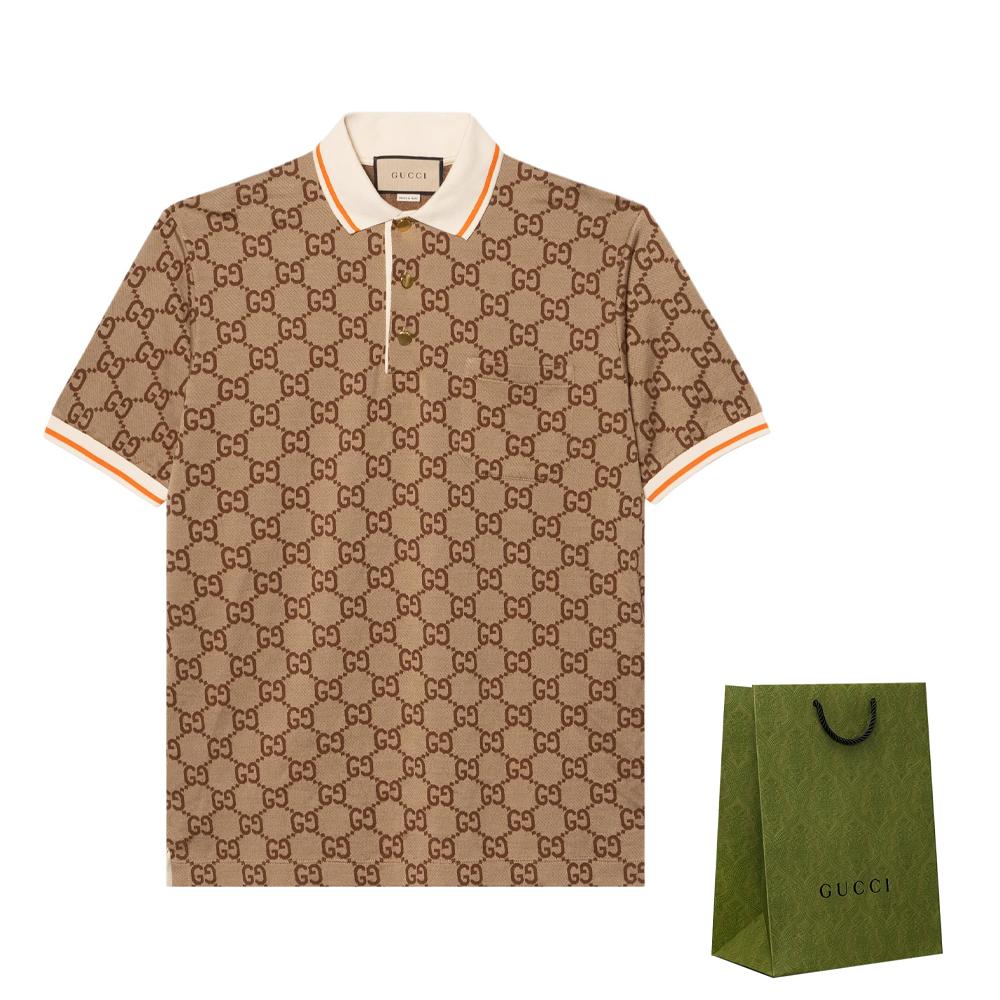 Gucci Gg Logo Jacquard Polo Shirt 742384-XJFGU-2270