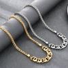 Trendy Statement Clavicle Chain Choker for Men Women Unisex Vacuum Plated Stainless Steel Necklaces Hypoallergenic Jewelry Gift