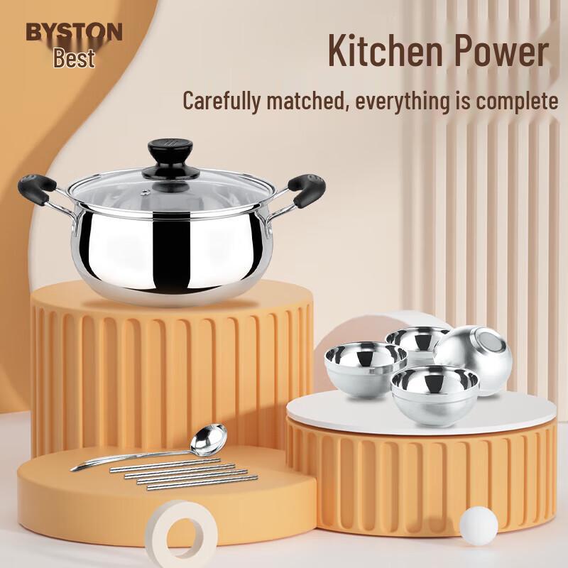 Boshide Stainless Steel 10-Piece Family Cookware Set