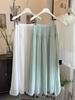 Chic Silk Luster Yarn Spliced Long Skirt