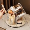 Large Capacity Desktop Cosmetic Organizer Rotating Makeup Brush Storage Box Luxe Pen Holder Vanity