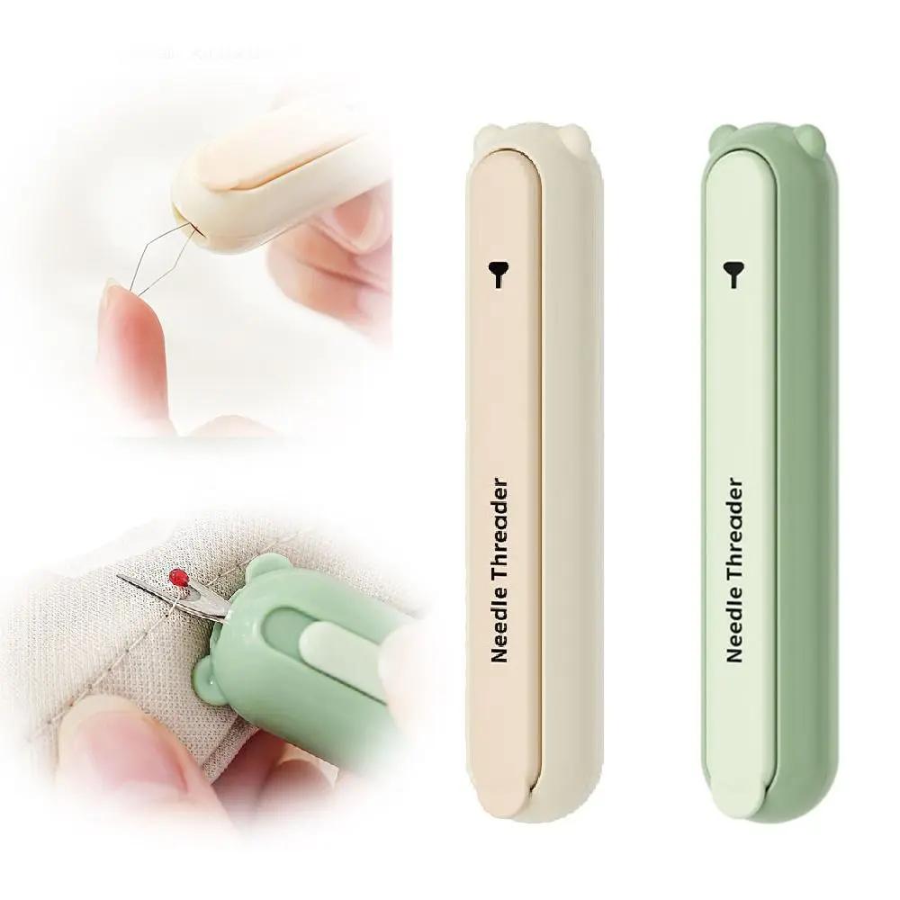 Needlework Plug-in Needle Threader Embroidery Cross Stitch DIY Sewing Accessories Remover Needle Threading Tool Multifunctional