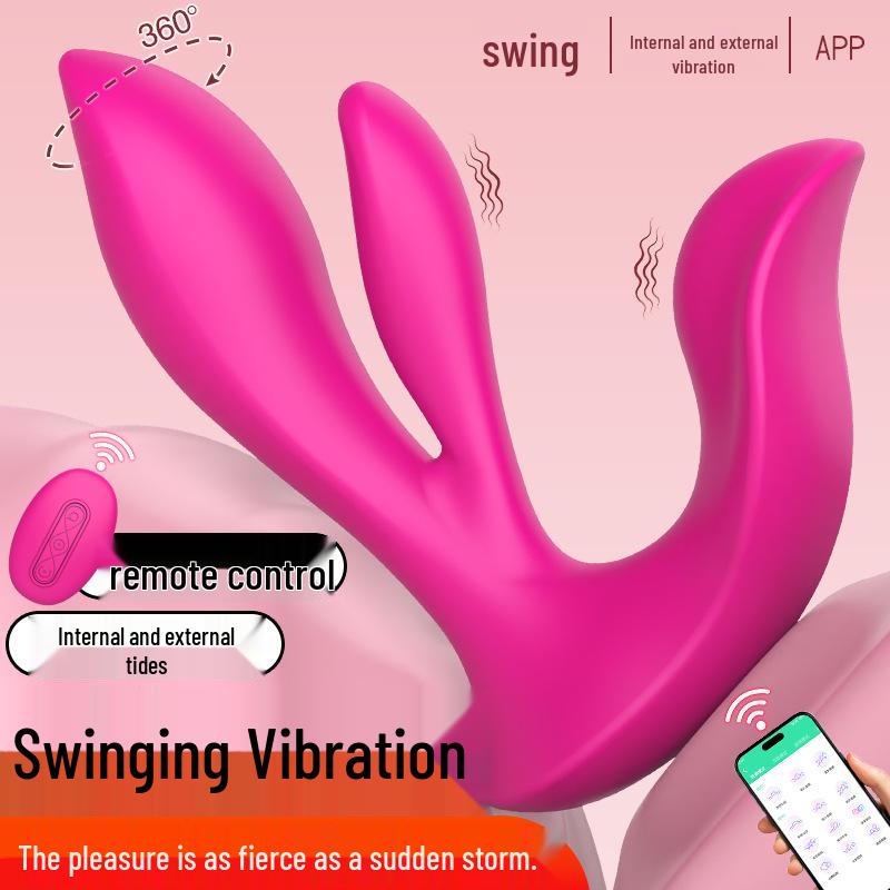 ManopalaMei Dual Stimulator Remote Control Vibrator for G-Spot and Clitoral Pleasure