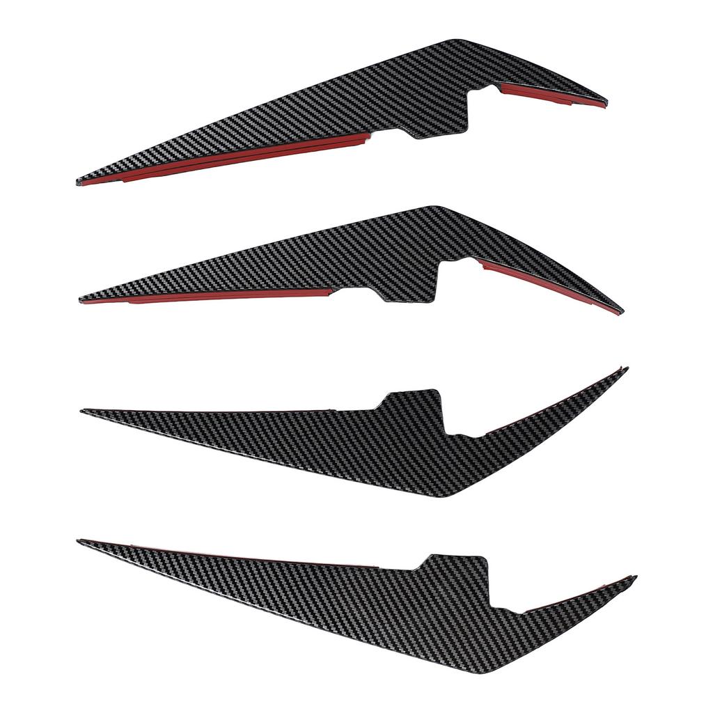4PCS Front Bumper Side Canards Splitter Fins Car Body Decoration for 3 Series 0 1 LCI M Sport 2023+