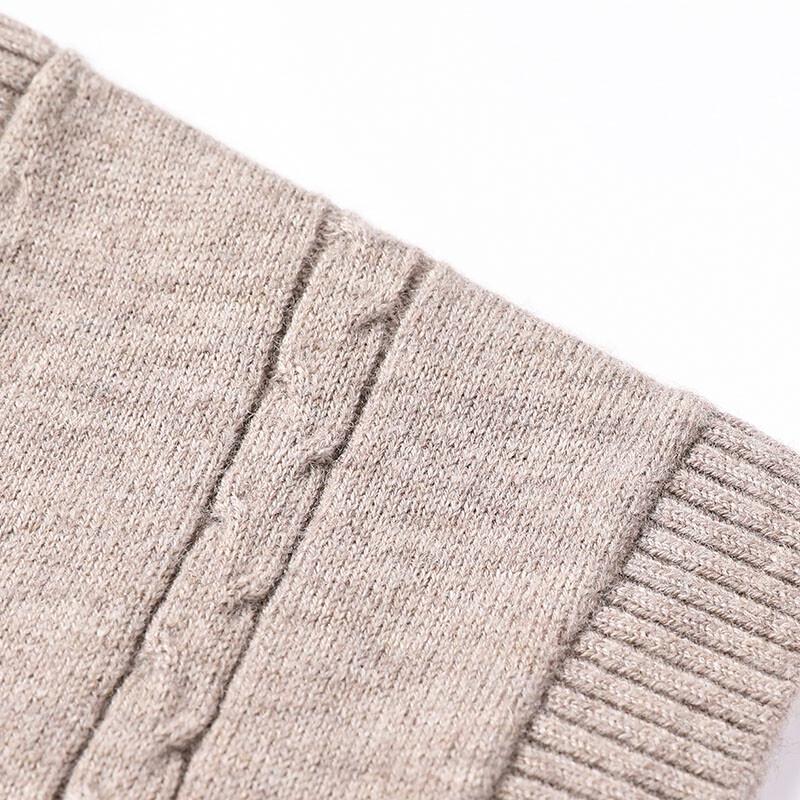 Hengyuanxiang Men's 100% Merino Wool V-Neck Knitted Vest