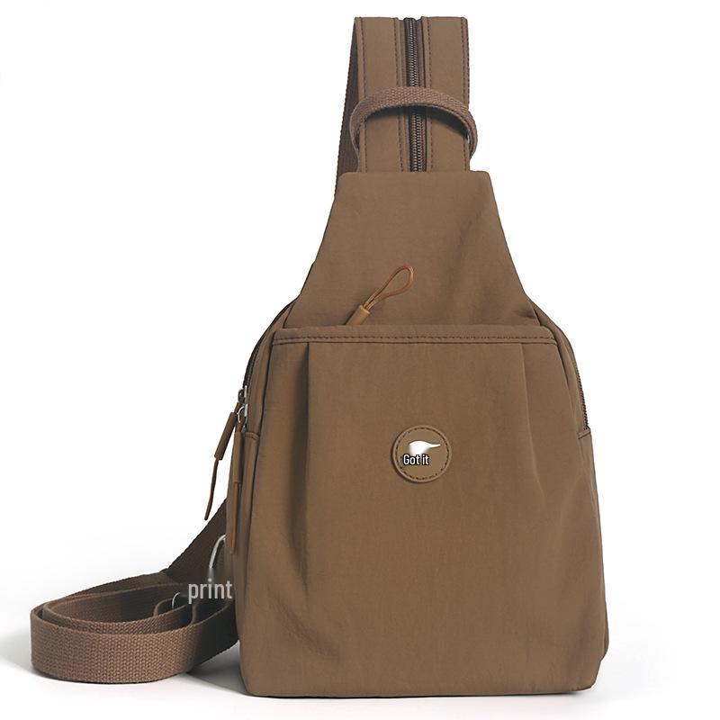 Women's Lightweight Nylon Crossbody Chest Bag - Versatile, Casual Travel Backpack for Moms