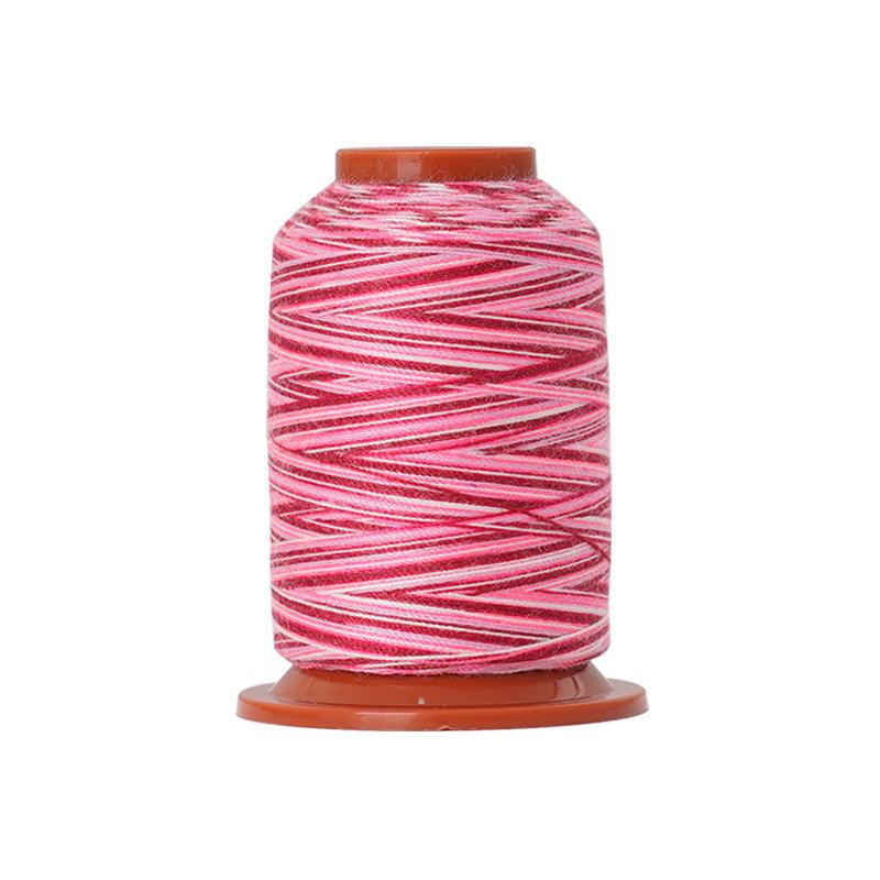 DIY Home Sewing Machine Thread Colorful Polyester Thread, Rainbow Small Roll Colorful Thread Hand Sewing Thread 402 Sewing Thread