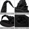 Halloween Folds Witch Wizard Black Hat Party Cosplay Costume Headgear Devil Cap Props Women Costume Accessory for Cosplay Party