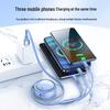LINGCHEN 3-in-1 Retractable Charging Cable
