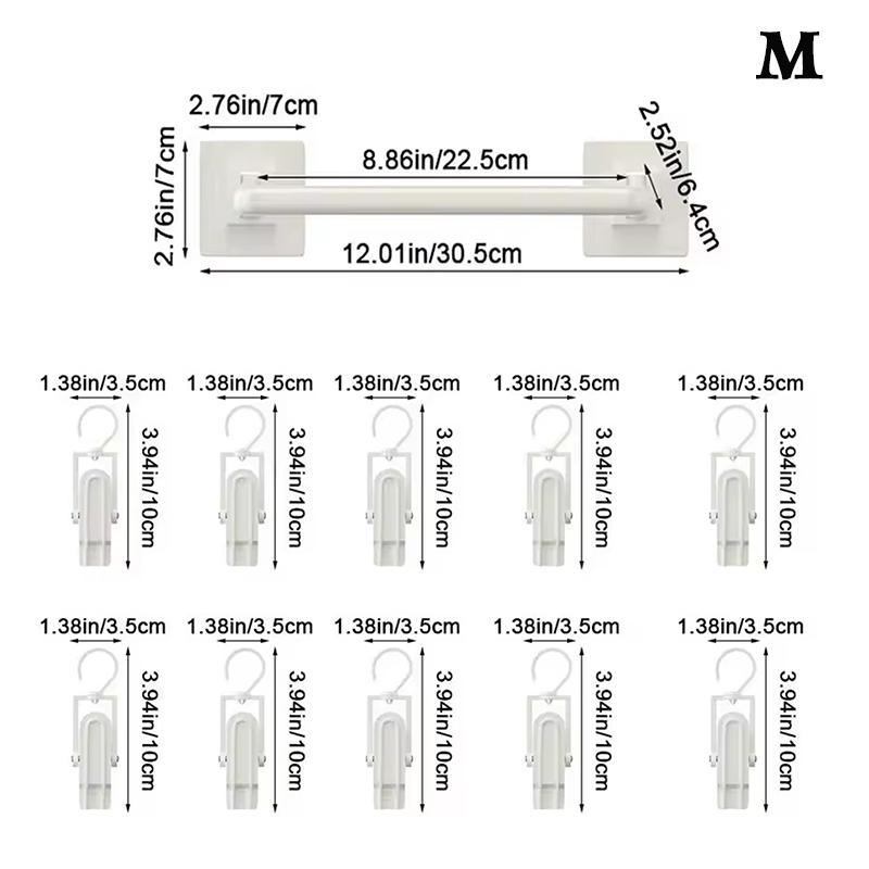 

Белый детский шкаф штанга для подвешивания без перфорации настенная полка для хранения шляп с прищепками пластиковый крючок для детского слюнявчика для дома M
