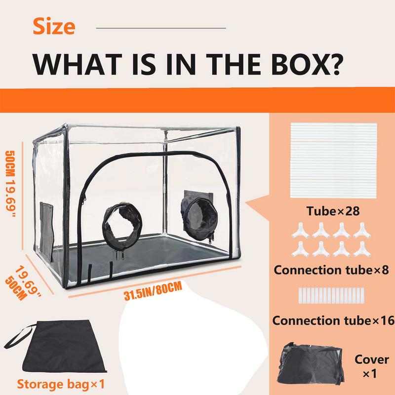 Mycology Static Wind Box Mushroom Planting Tent Large Mushroom Planting Tent High Visibility Mushroom Planting Bag