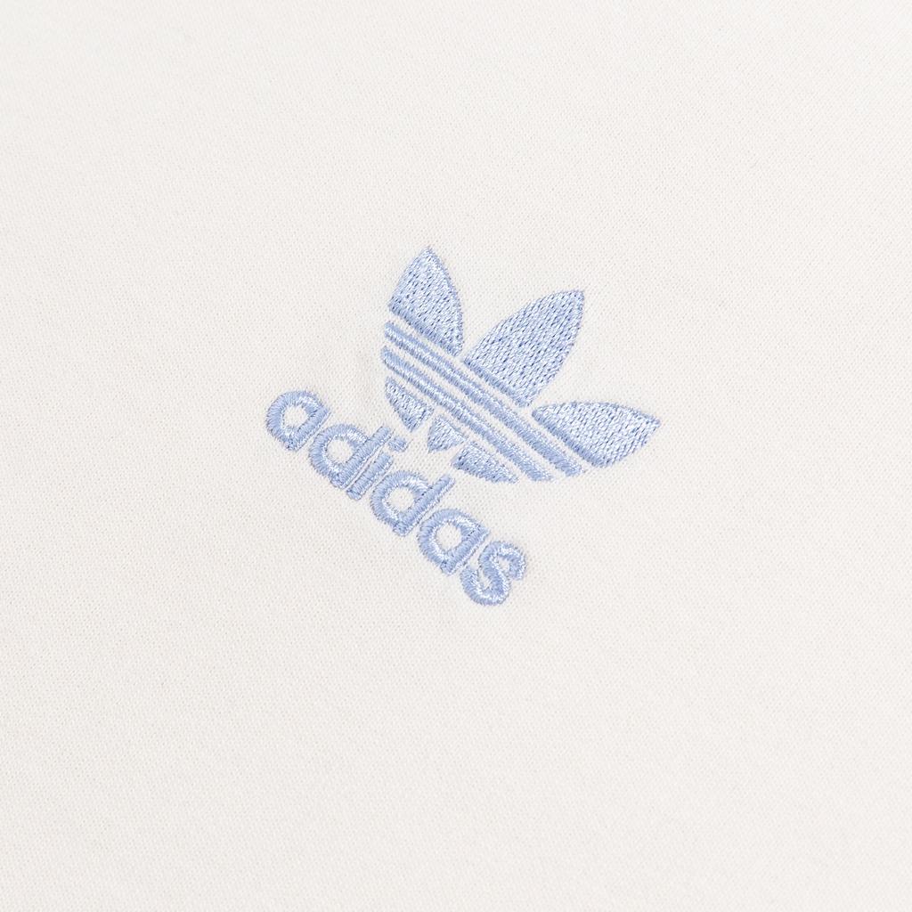 Adidas Originální tričko s dlouhým rukávem Originals Trefoil DC RC s vyšívaným logem a barevně blokovaným kulatým výstřihem Pánské topy Světle růžová Modrá IS5376