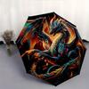 1pc Colorful Dragon Battle Automatic Opening and Closing Umbrella - Small Umbrella Suitable for Various Occasions C064