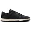 Nike Dunk Black Canvas Comfortable and Versatile Low-top Skate Shoes Unisex Black