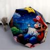 1PC Super Mario Print Umbrella, Featuring Automatic Folding, And Shielding. This Sturdy And Durable Umbrella with Eight Ribs Is Convenient for Outdoor