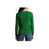 Polo Ralph Lauren Solid Ribbed Crew Neck Casual Long Sleeve Knit Sweater Women Sweater Green 211910421-020