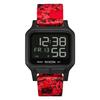 NIXON Heat A1320 - Black/Red - 100M Water Resistant Men's Ultra Thin Digital Sport Watch (38mm Watch Face, 20mm PU/Rubber/Silicone Band)