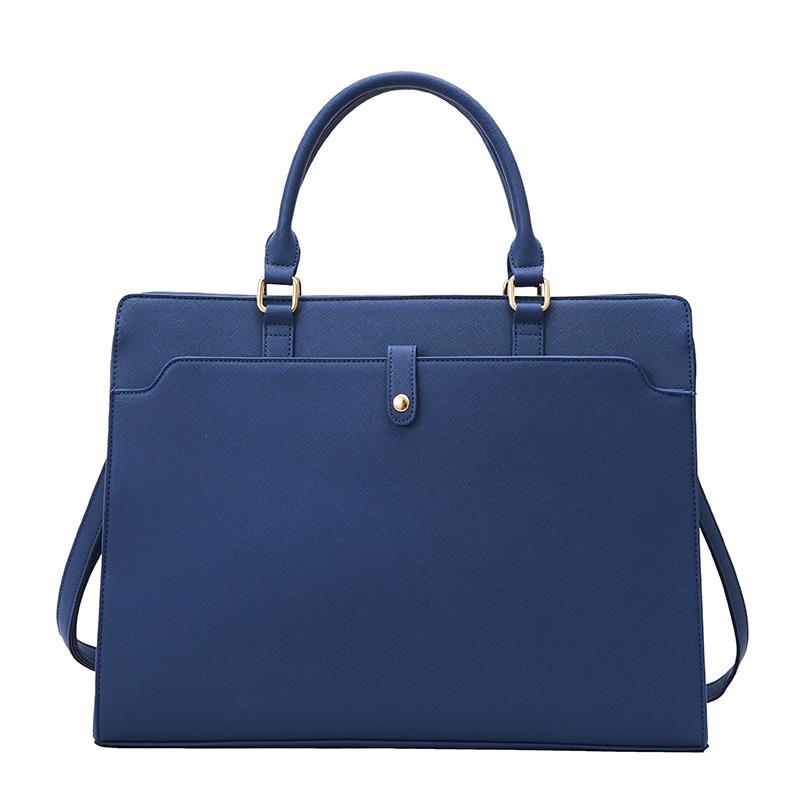 Fashion Women's PU Leather Briefcase Handbag Messenger Laptop Bag 15.6 Inch Lady Shoulder Case For MacBook Air Pro PC Notebook