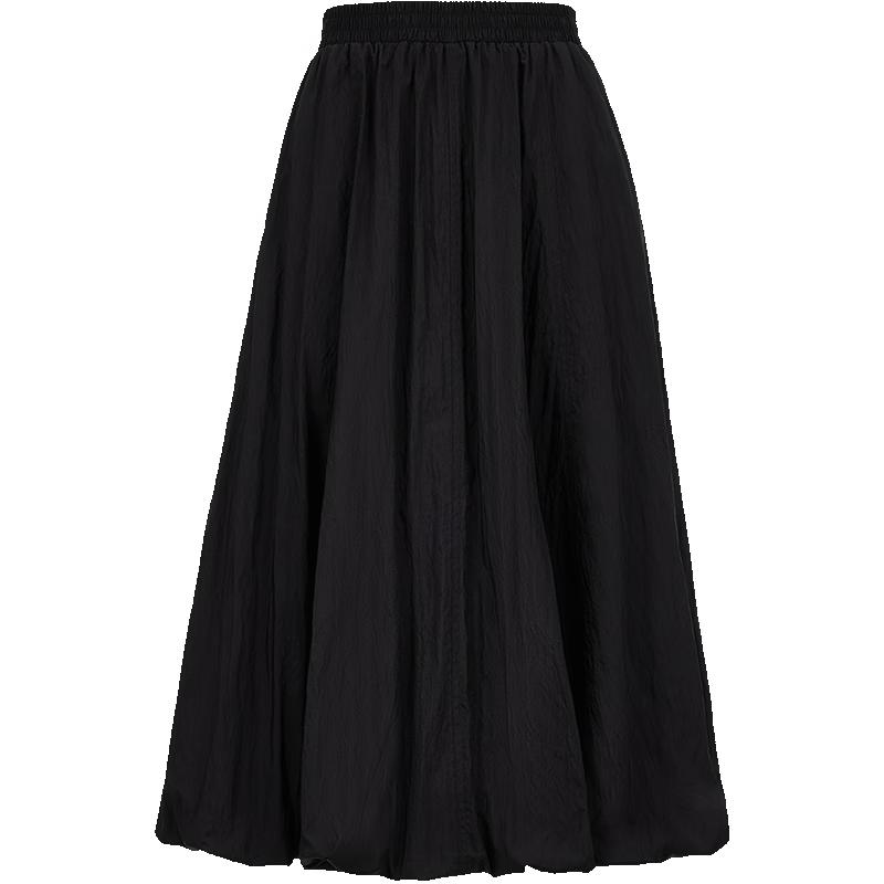 ONLY 2025 Summer A-Line Petal Mid-Length Skirt M