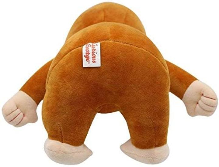 TWDRTDD Plyšová hračka opice Zvědavá opice George Roztomilá vycpaná zvířecí panenka Dárek pro děti 30 cm (B)