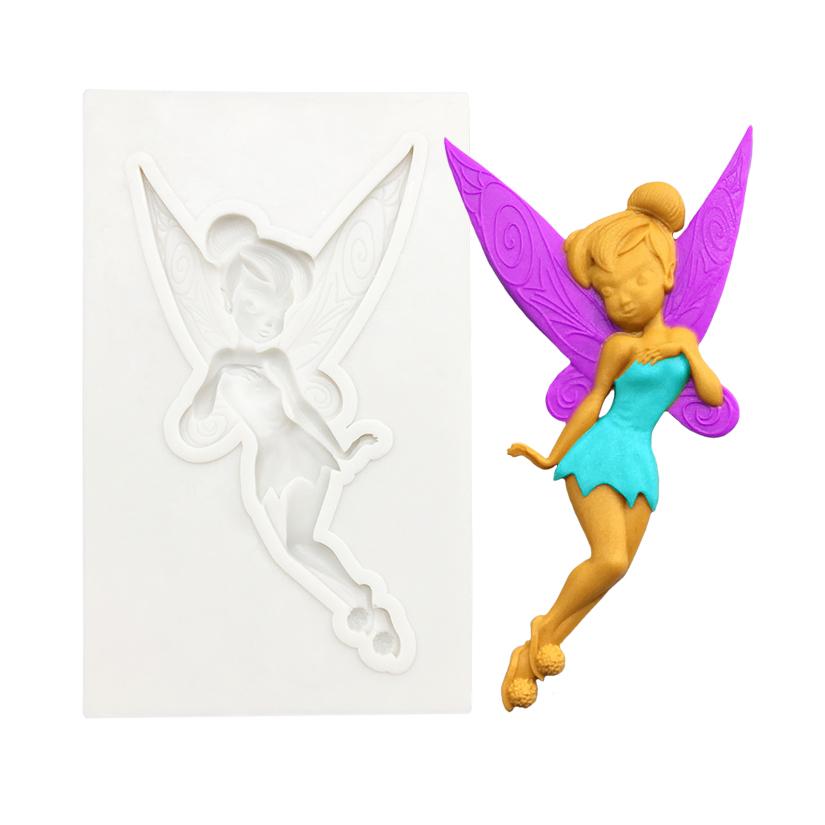 Angel Dancing Girl Ballet Dancer Silicone Mold Sugarcraft Chocolate Cupcake Baking Mold Fondant Cake Decorating Tools