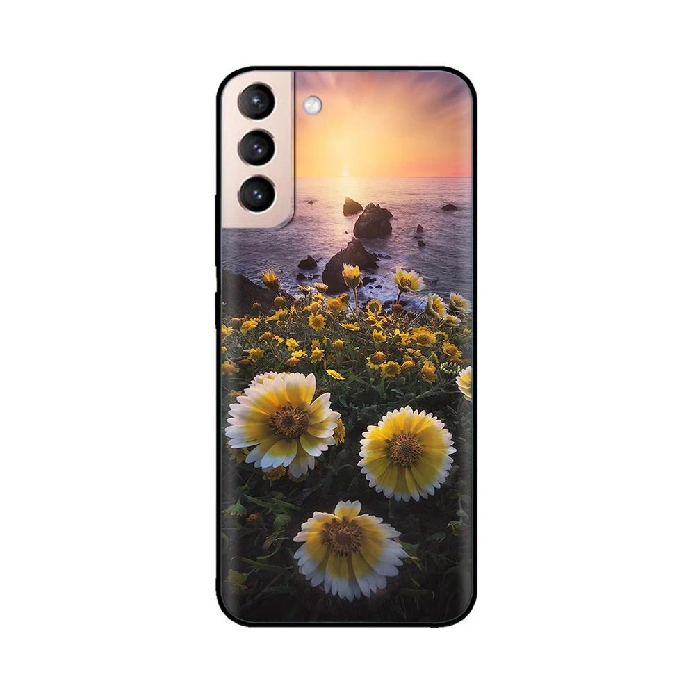 For Samsung Galaxy S21 Plus Case S21 ULTRA Heart-Butterfly Funda For Samsung S21 FE Case S 21 Protection Liquid Silicone Cover