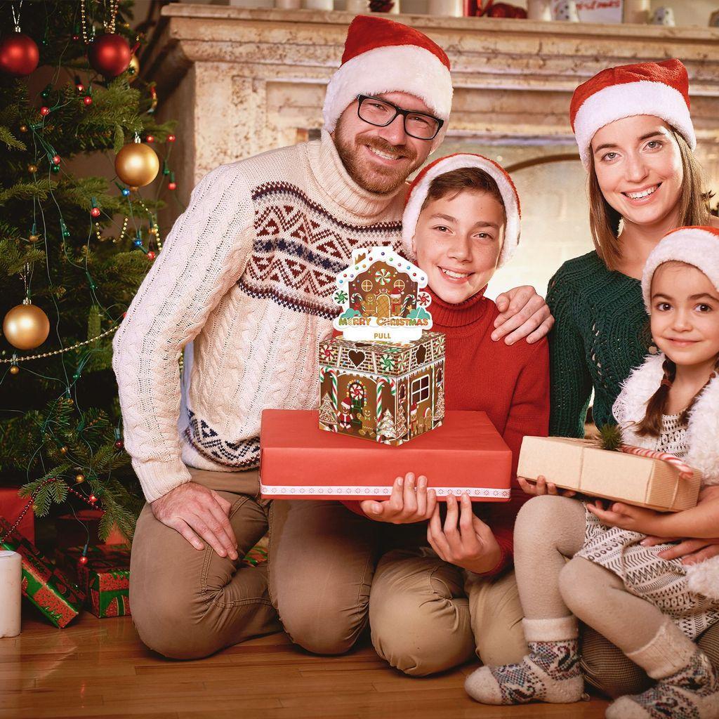 Christmas Man Gingerbread Gift Box With Paper Material For Holiday Giving Gift